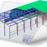 3D модель каркаса помещения